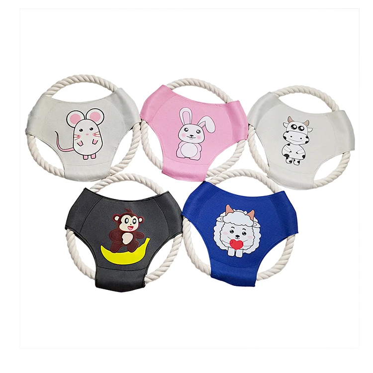 Köpek Frisbee Halat Toss oyuncak